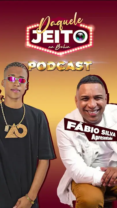 Thumbnail vertical do podcast Daquele Jeito com Fábio Silva